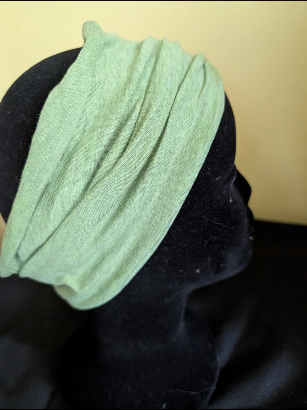 Hand Crafted Light Green Bohemian Headband